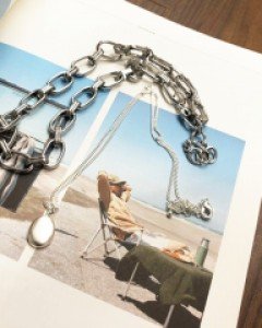 굵은체인 기본 팬던트 빈티지 목걸이 세트