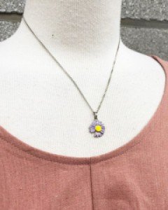 데이지 미니꽃 목걸이