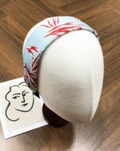 공단 빅 나뭇잎 컬러 넓은 머리띠 헤어밴드