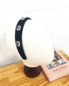 스와로브스키 큐빅 럭셔리 벨벳 머리띠 헤어밴드