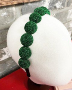 동글동글 반짝 펄 머리띠 헤어밴드