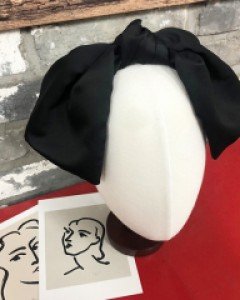 자체제작 왕리본 새틴 머리띠 헤어밴드