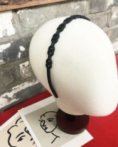 무광  큐빅 얇은 머리띠 헤어밴드 세안밴드