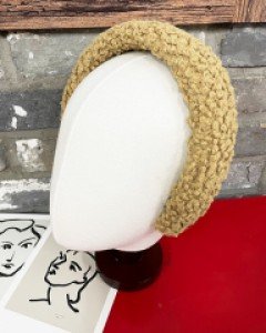 볼륨 뽀글이 머리띠 헤어밴드