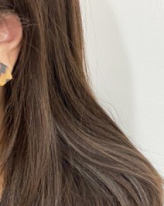 호피무늬 도형 귀걸이