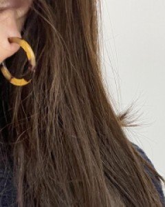 호피 링 귀걸이