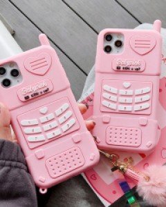 아이폰7 아이폰8 아이폰x 아이폰11 아이폰12 아이폰13 아이폰14 바비 베이비핑크 폰 전화기모양 실리콘 케이스