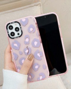 아이폰7 아이폰8 아이폰x 아이폰11 아이폰12 클리어 핑크 호피 실리콘 케이스