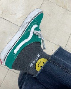 귀여운 스마일 여성 패션 양말