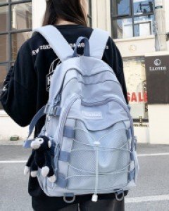 망사 포켓 빅사이즈 여성 남자 백팩