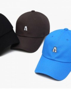 곰돌이 자수 레터링 야구 볼캡 모자 여자 남자 모자