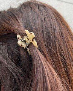 [프랑스핀] 꽃 큐빅 호피무늬 미니사이즈 집게핀 11color