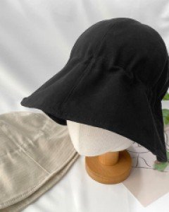 주름 조절 남녀공용 버킷 벙거지 모자 4color