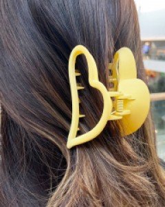 아이유 하트 집게핀 헤어핀 올림머리 집게핀 8color