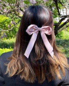 공단 롱 이중 리본 집게 머리핀 골프 리본 머리핀 10color