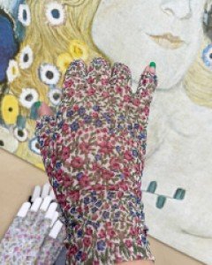 국내제작 시스루 꽃무늬 손가락 반장갑 여자 운전장갑 시스루 장갑 19color