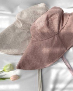 코튼 챙 넓은 캐주얼 와이어 챙 벙거지 모자