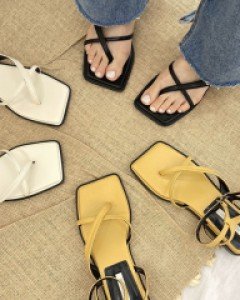 쪼리 엑스자 샌들