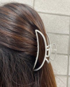 11cm 무광 반달 사각 빅사이즈 올림머리 집게핀
