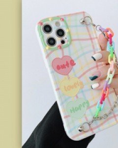 아이폰7 아이폰8 아이폰x 아이폰11 아이폰12 레인보우 스트랩 케이스