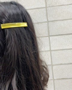 스퀘어 홀로그램 자동핀 헤어핀