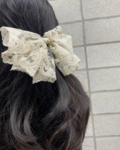 웨딩 레이스 리본 골프 헤어핀 머리핀
