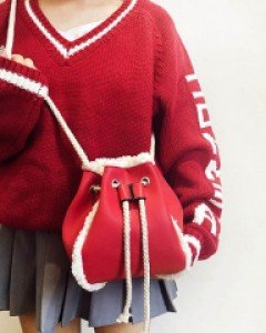 뽀글이 복조리 크로스백