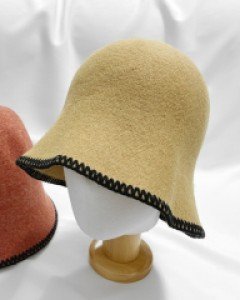 울80% 데일리 라인장식 벙거지 모자