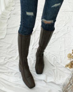 유니크 날씬 롱부츠 5cm굽