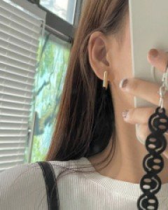유니크 스퀘어 원터치 귀걸이