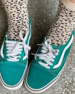 핑크 베이지 펄  레오파드 호피  양말