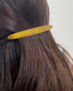 프랑스핀 마블 호피 신민아 머리핀 반묶음핀