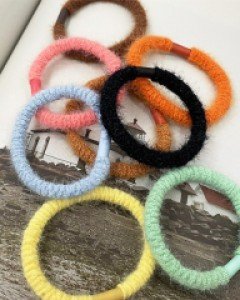 파스텔 9개 세트 고무줄 머리끈 헤어끈