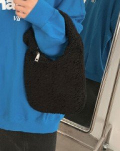 소녀룩 뽀글이 토트백