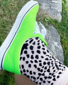 블랙 수채화 도트 핑크 양말