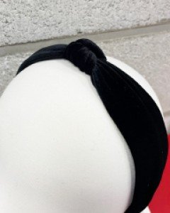 자체제작 꼬임 벨벳 새틴 강민경 헤어밴드 머리띠