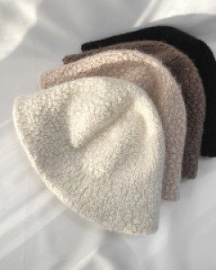 양털 버킷햇 벙거지