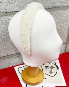 겨울 뽀글이 제니 머리띠 헤어밴드