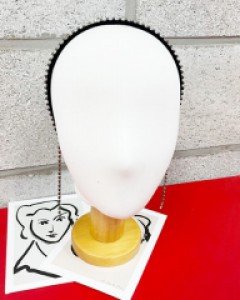 롱 큐빅 아이유 머리띠 헤어밴드