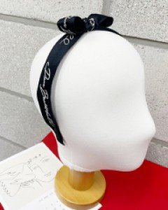 레터링 리본 장식 머리띠 헤어밴드 자체제작