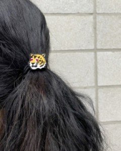 아즈나브르 큐티 호랑이 얼굴 머리끈 고무줄 헤어끈