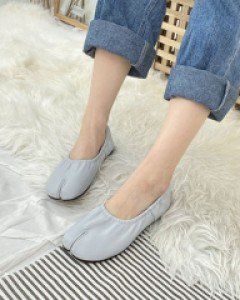 주름 발가락 타비 플랫