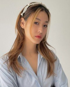 큐빅 진주 장식 쉬폰 머리띠 헤어밴드