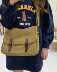 빈티지 워싱 캐주얼 남녀공용 크로스백