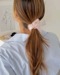 오간자 곱창밴드 머리끈 헤어끈