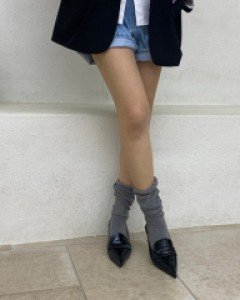 앞코 뾰족 5cm 슬링백 구두 국내생산