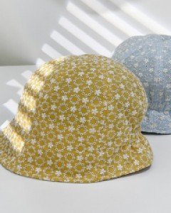 꽃무늬 레이스 버킷햇 벙거지