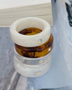 셀룰로오스 큐빅 반지