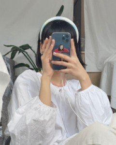 하이틴 체크 머리띠 헤어밴드