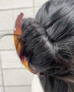 여름 올림머리 빗핀 머리핀